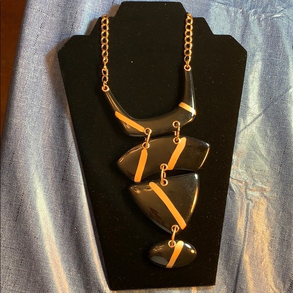 Chico's Jewelry - Adjustable Black and gold decorative necklace